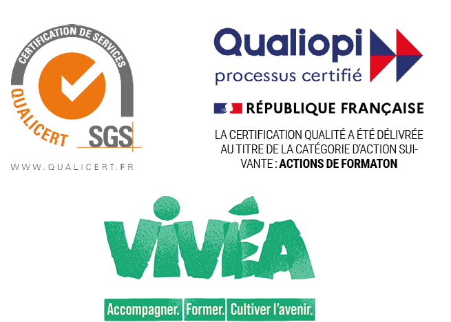 Logos Qualicert, Qualiopi, Vivéa