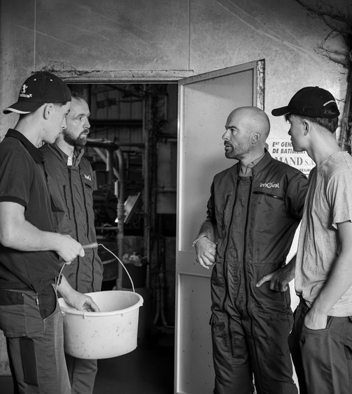 Techniciens Innoval et éleveurs
