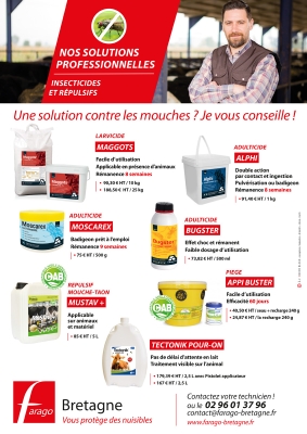 Produits de lutte contre les nuisibles et produits d’hygiène